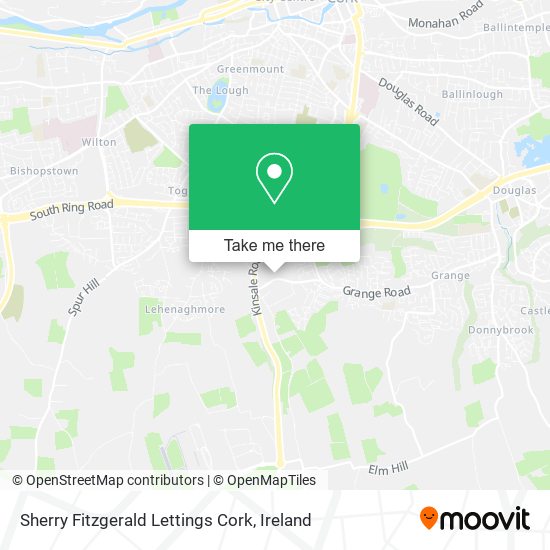 Sherry Fitzgerald Lettings Cork map
