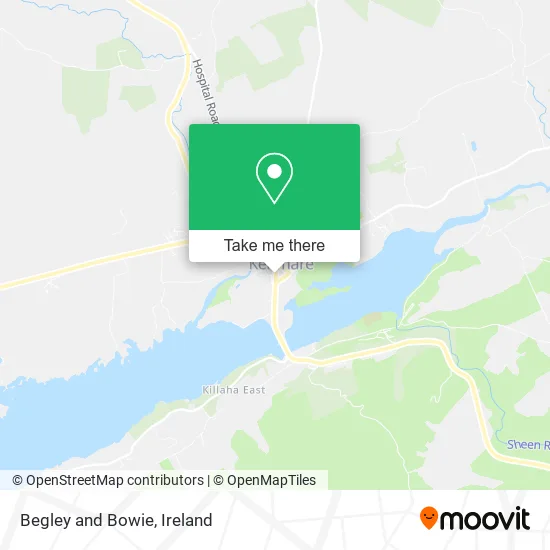 Begley and Bowie map