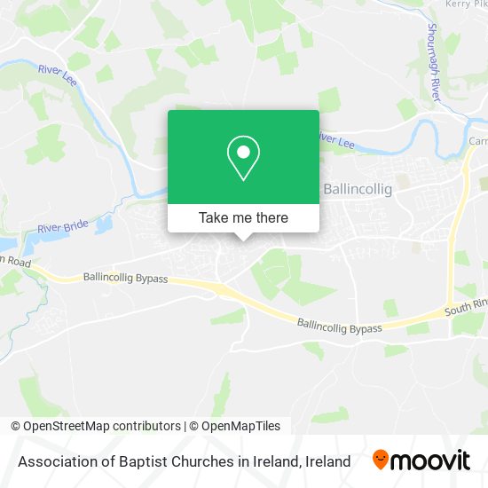 Association of Baptist Churches in Ireland map