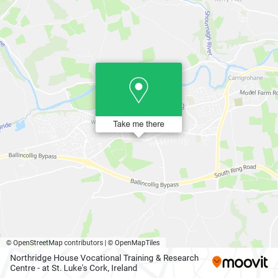 Northridge House Vocational Training & Research Centre - at St. Luke's Cork map
