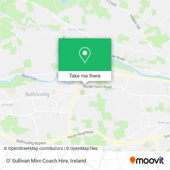 O' Sullivan Mini-Coach Hire map