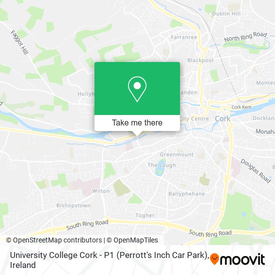 University College Cork - P1 (Perrott's Inch Car Park) map