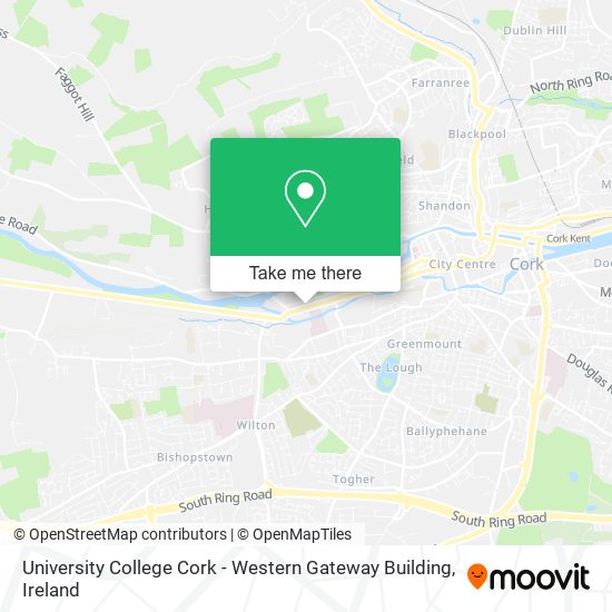 University College Cork - Western Gateway Building map