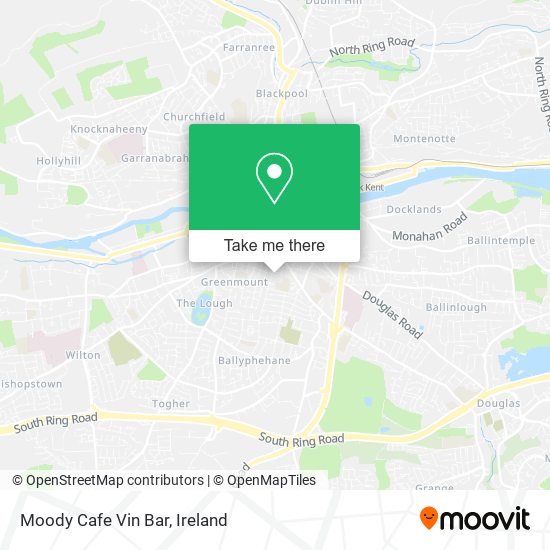 Moody Cafe Vin Bar map