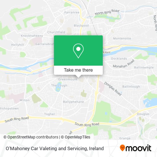 O'Mahoney Car Valeting and Servicing map