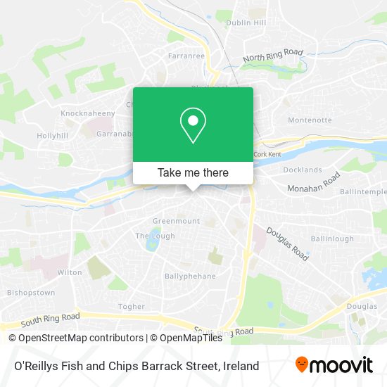 O'Reillys Fish and Chips Barrack Street map
