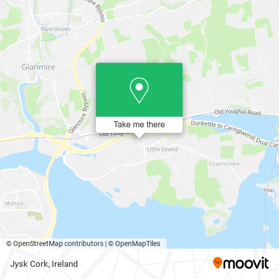 Jysk Cork map