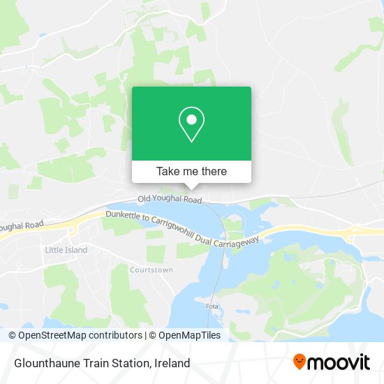 Glounthaune Train Station map