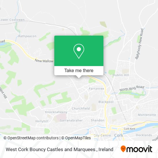 West Cork Bouncy Castles and Marquees. map