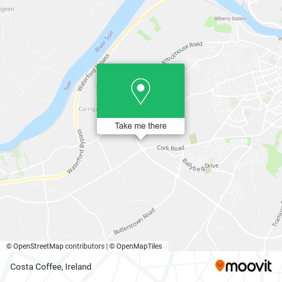 Costa Coffee map