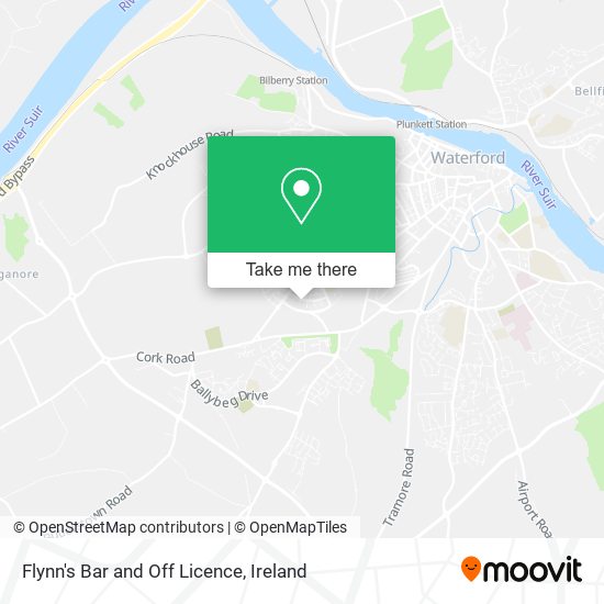 Flynn's Bar and Off Licence map