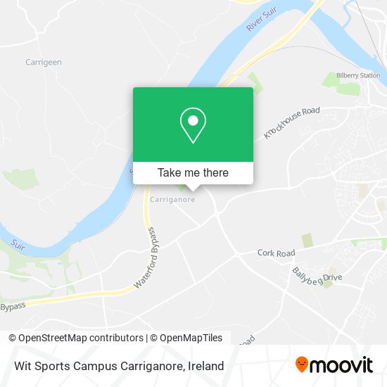 Wit Sports Campus Carriganore map