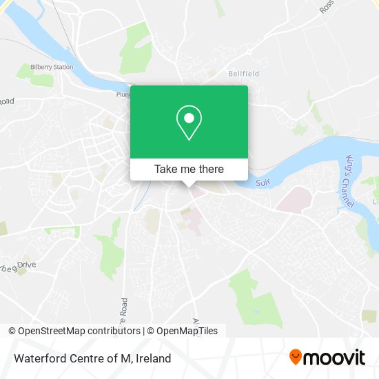 Waterford Centre of M map