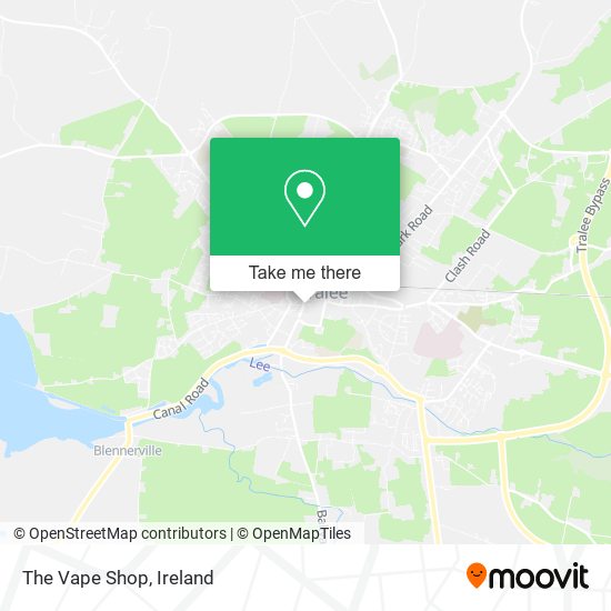 The Vape Shop map