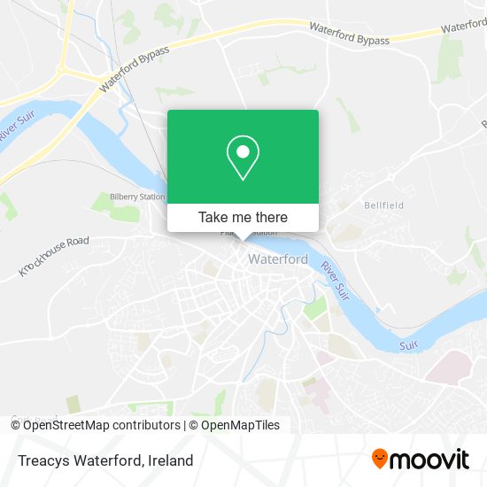 Treacys Waterford map
