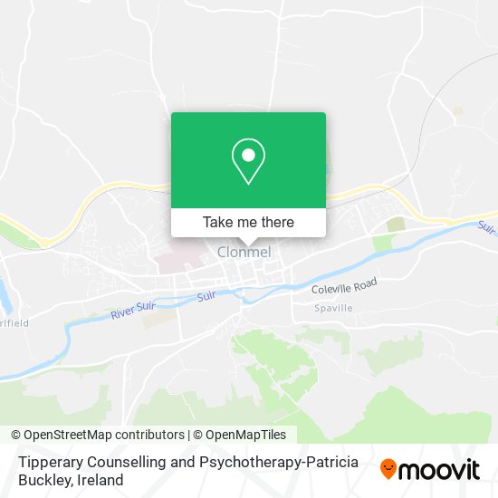 Tipperary Counselling and Psychotherapy-Patricia Buckley map