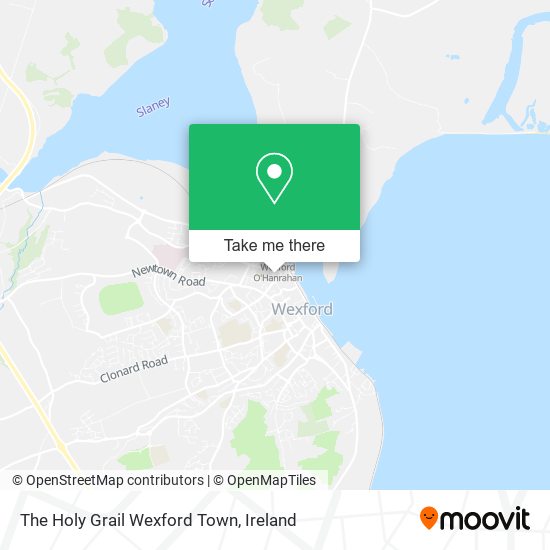 The Holy Grail Wexford Town map