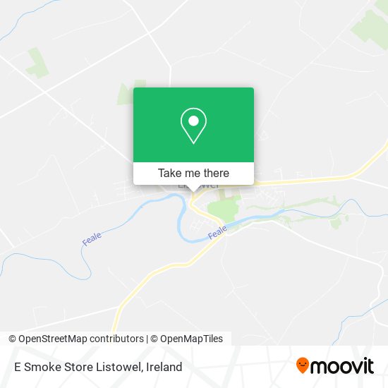 E Smoke Store Listowel map
