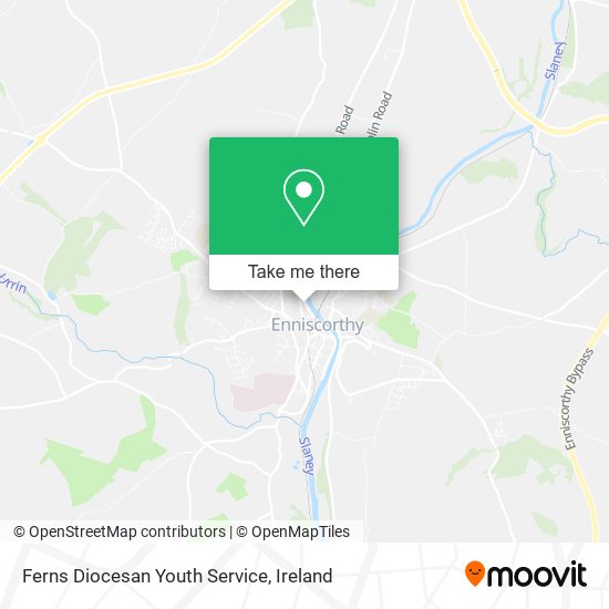Ferns Diocesan Youth Service map