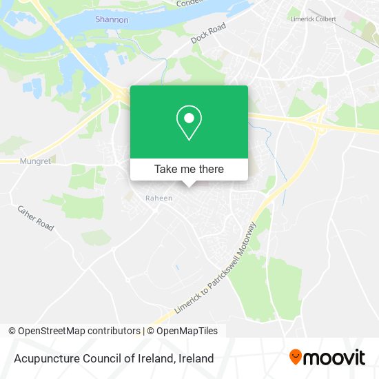 Acupuncture Council of Ireland map