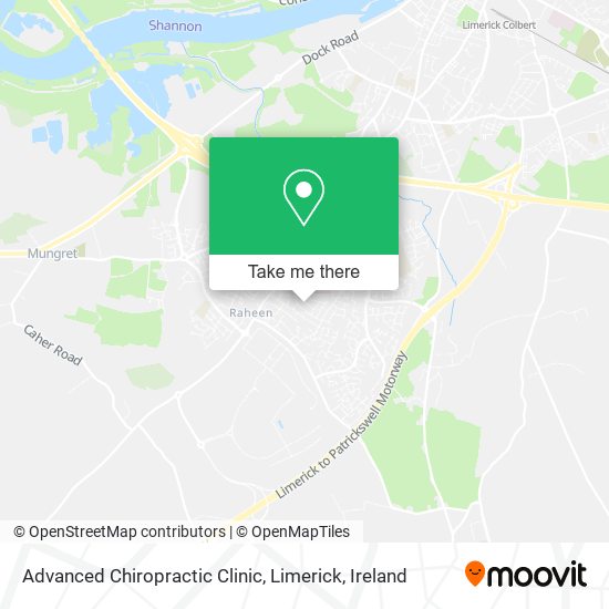 Advanced Chiropractic Clinic, Limerick plan