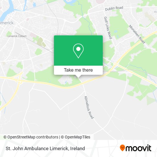 St. John Ambulance Limerick map