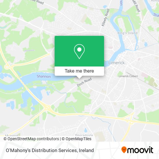 O'Mahony's Distribution Services map