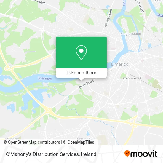O'Mahony's Distribution Services map