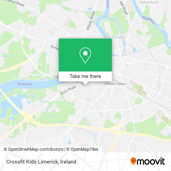 Crossfit Kids Limerick map