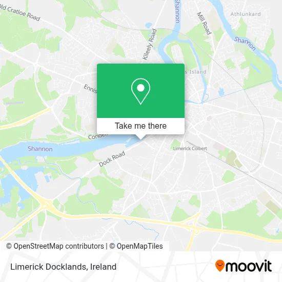 Limerick Docklands map