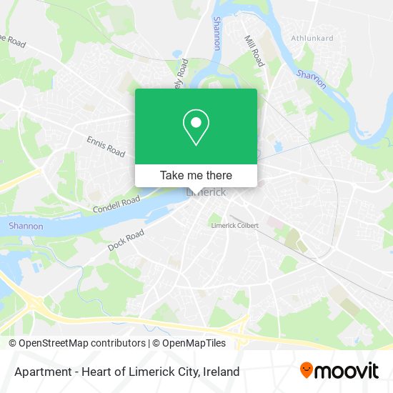 Apartment - Heart of Limerick City map