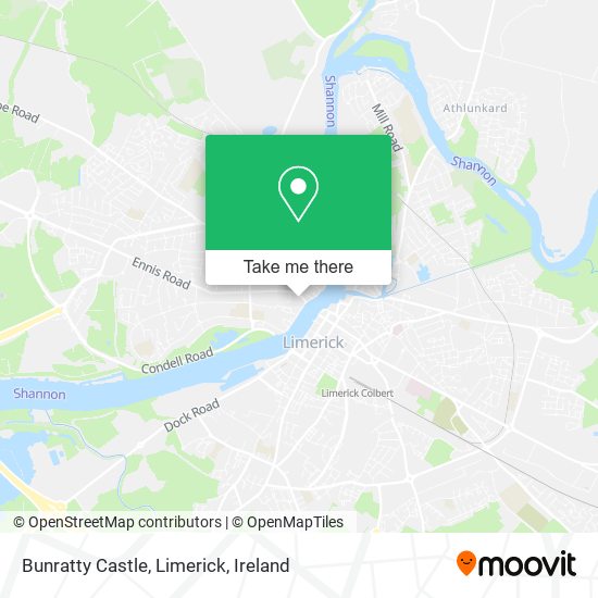 Bunratty Castle, Limerick map