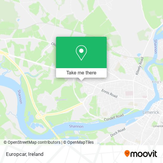 Europcar map