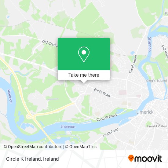 Circle K Ireland map