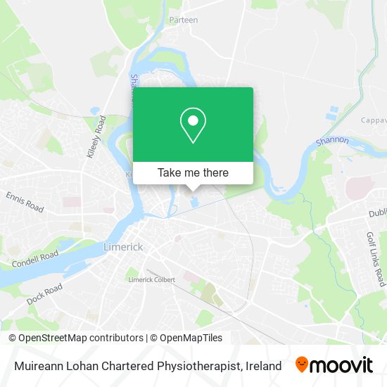 Muireann Lohan Chartered Physiotherapist map