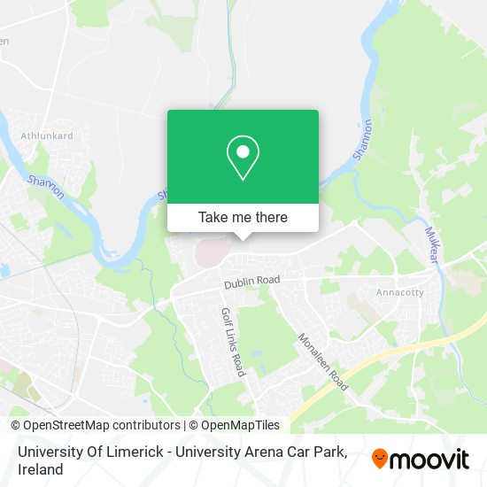 University Of Limerick - University Arena Car Park plan