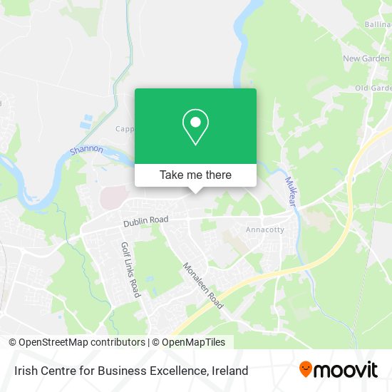 Irish Centre for Business Excellence map
