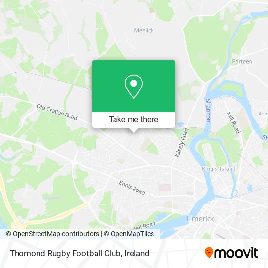 Thomond Rugby Football Club map