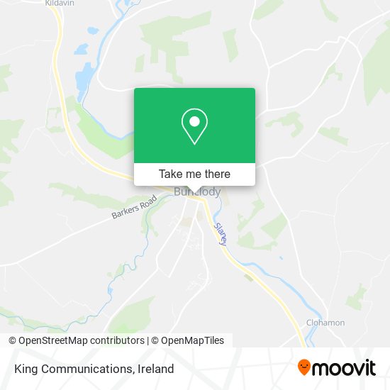 King Communications map