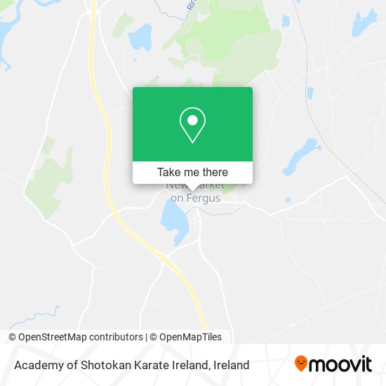 Academy of Shotokan Karate Ireland map