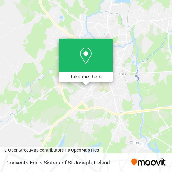 Convents Ennis Sisters of St Joseph map