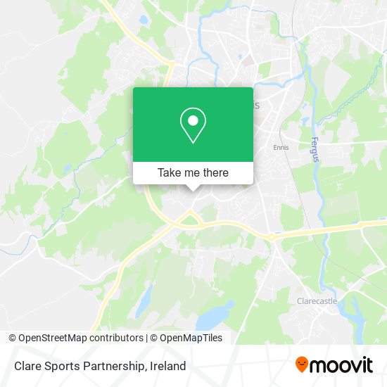 Clare Sports Partnership map