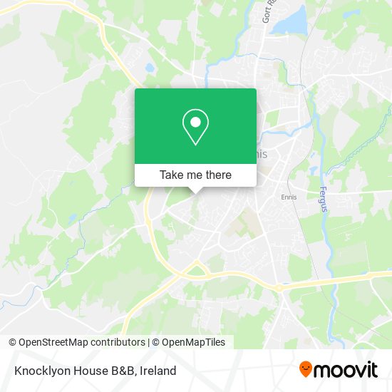 Knocklyon House B&B map
