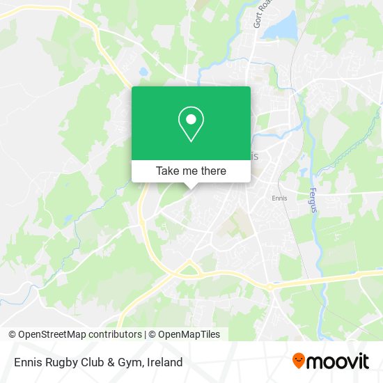 Ennis Rugby Club & Gym map