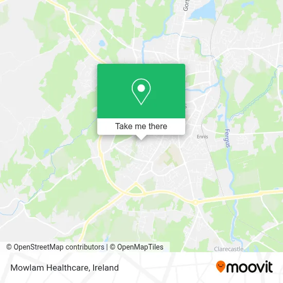 Mowlam Healthcare map