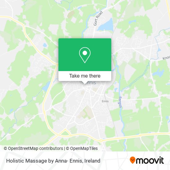 Holistic Massage by Anna- Ennis map