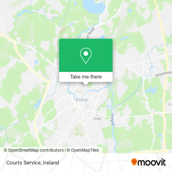Courts Service map