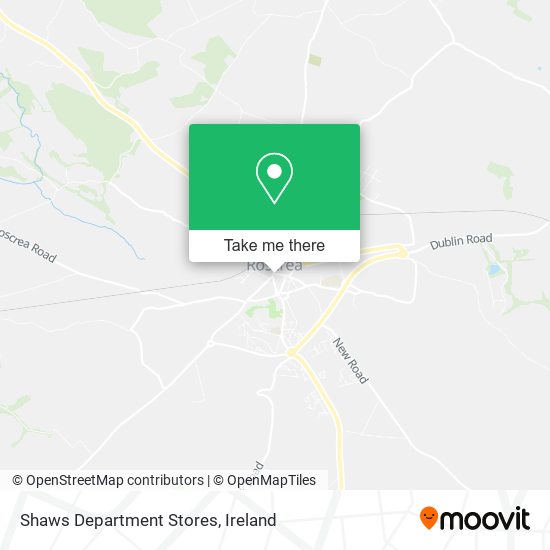 Shaws Department Stores map