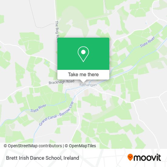Brett Irish Dance School map