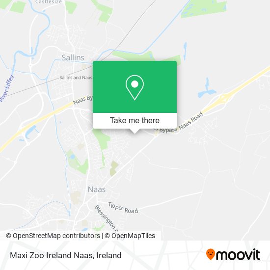 Maxi Zoo Ireland Naas map